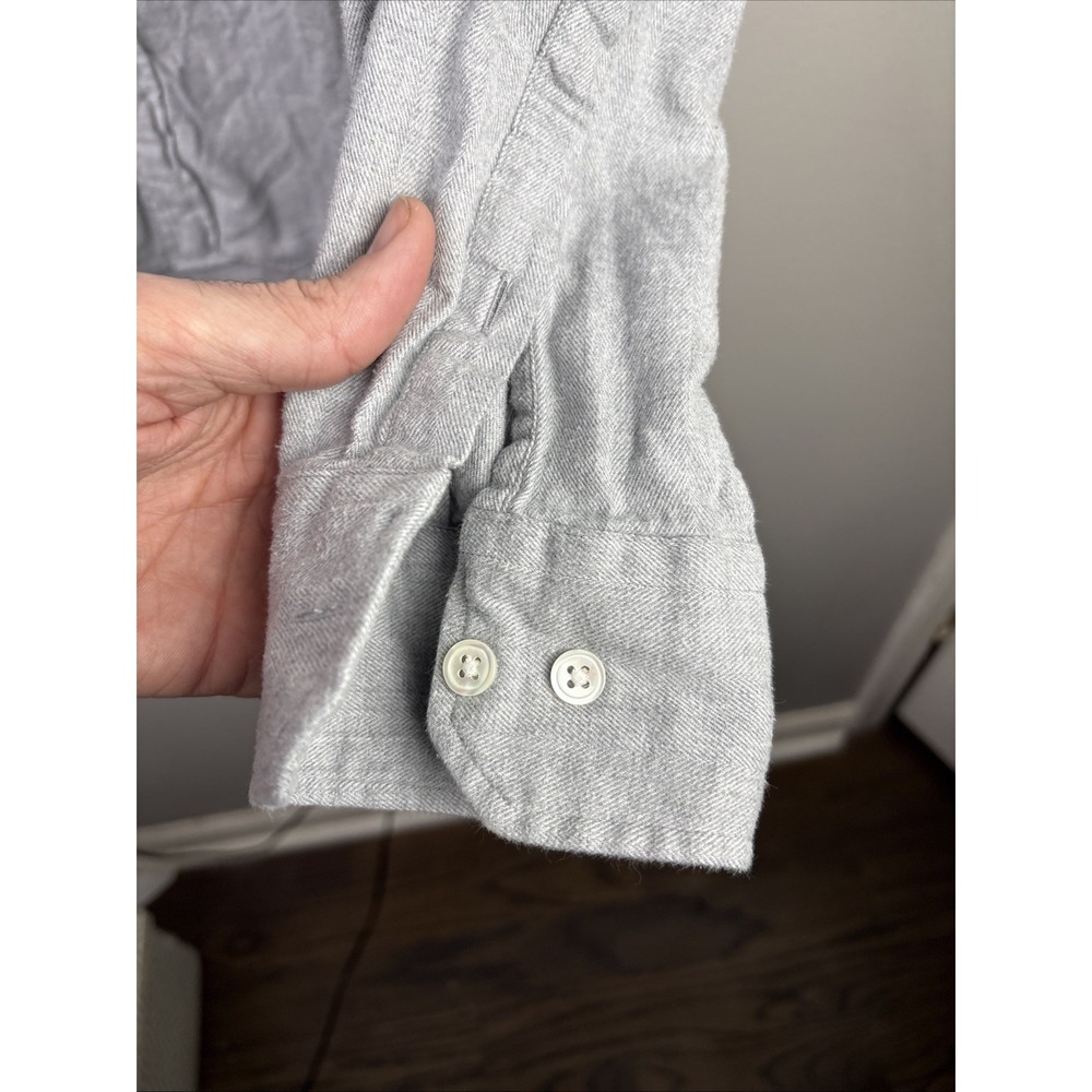rodd and gunn button Down shirt Size XL Sports Fit Gray Herringbone Italian - Picture 2 of 9